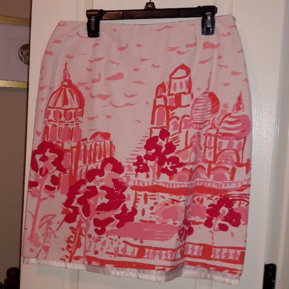 Pink French Style Mid-length Skirt
